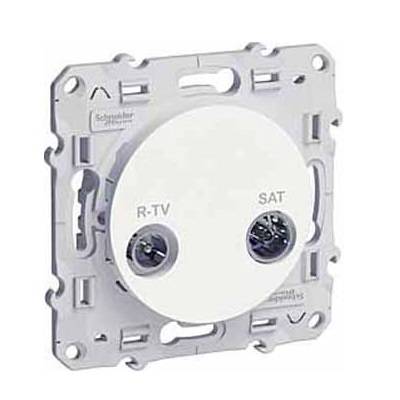 Розетка R-TV/SAT Odace - белый Розетка R-TV/SAT Odace - белый
