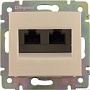 Розетка компьютерная двойная (UTP, Cat5e) Valena - белый Розетка компьютерная двойная (UTP, Cat5e) Valena - белый