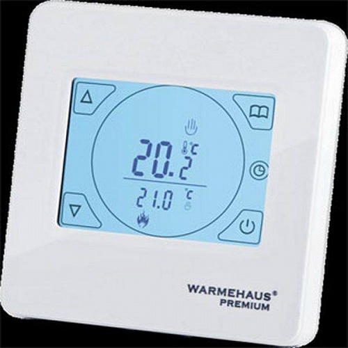 Терморегулятор WARMEHAUS TOUCHSCREEN - белый Терморегулятор WARMEHAUS TOUCHSCREEN - белый