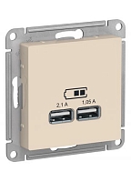 Розетка USB Atlas - бежевый