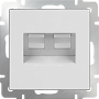 WERKEL Розетка двойная Ethernet RJ-45 WERKEL Розетка двойная Ethernet RJ-45