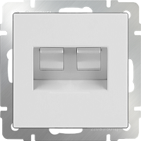 WERKEL Розетка телефонная RJ-11 + Еthernet RJ-45