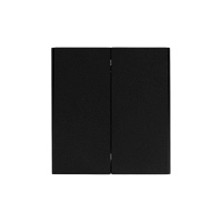 Выключатель 2 клавишный Антрацит Kranz Miele Strong