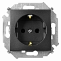 Розетка с заземлением SIMON 15 - графит Розетка с заземлением SIMON 15 - графит