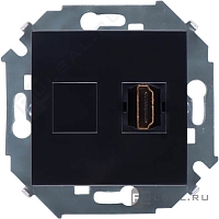 Розетка HDMI SIMON 15 - чёрный