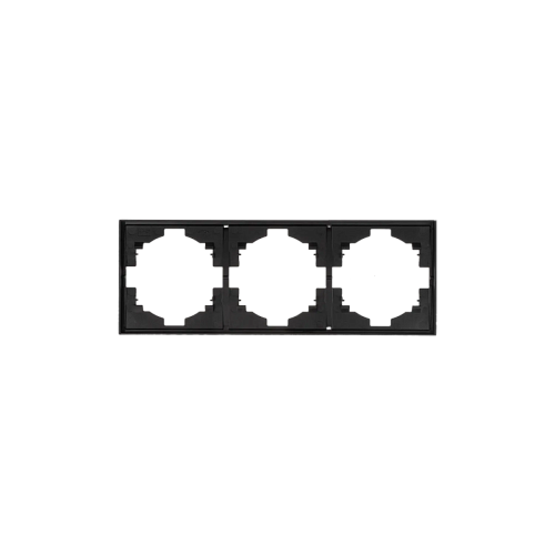 Рамка 3 постовая Антрацит Kranz Miele Strong