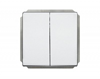 Выключатель двухклавишный проходной без рамки STandard ST 150