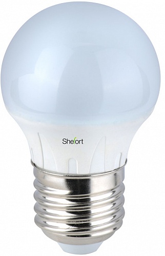 Светодиодная Лампа E27, G45, 6Вт, Shefort