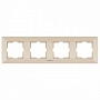 Рамка на 4 позиции Arkedia - бежевый Рамка на 4 позиции Arkedia - бежевый