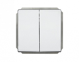 Выключатель двухклавишный без рамки STandard ST 150