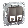 Телефонная розетка двойная - Unica TOP Телефонная розетка двойная - Unica TOP