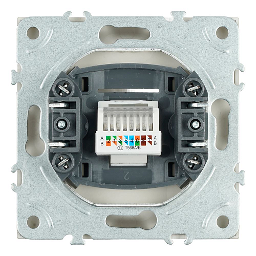 Розетка RJ-45 Stekker Эмили - кашемир Розетка RJ-45 Stekker Эмили - кашемир