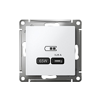 USB Розетка тип-С 65Вт Atlas - лотос
