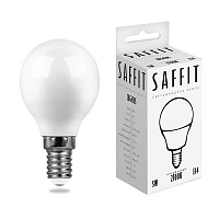 LED Лампочка Saffit E-14 Шар 5Вт 4000К