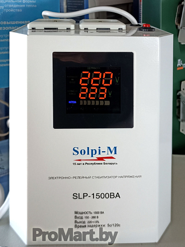 Стабилизатор напряжения SLP-1500BА Стабилизатор напряжения SLP-1500BА