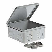 Коробка распаячная 100x100x50 c откидной крышкой
