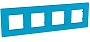 Рамка на 4 позиции "голубика" - Unica Quadro Рамка на 4 позиции "голубика" - Unica Quadro