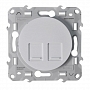 Розетка компьютерная двойная Odace - белый Розетка компьютерная двойная Odace - белый